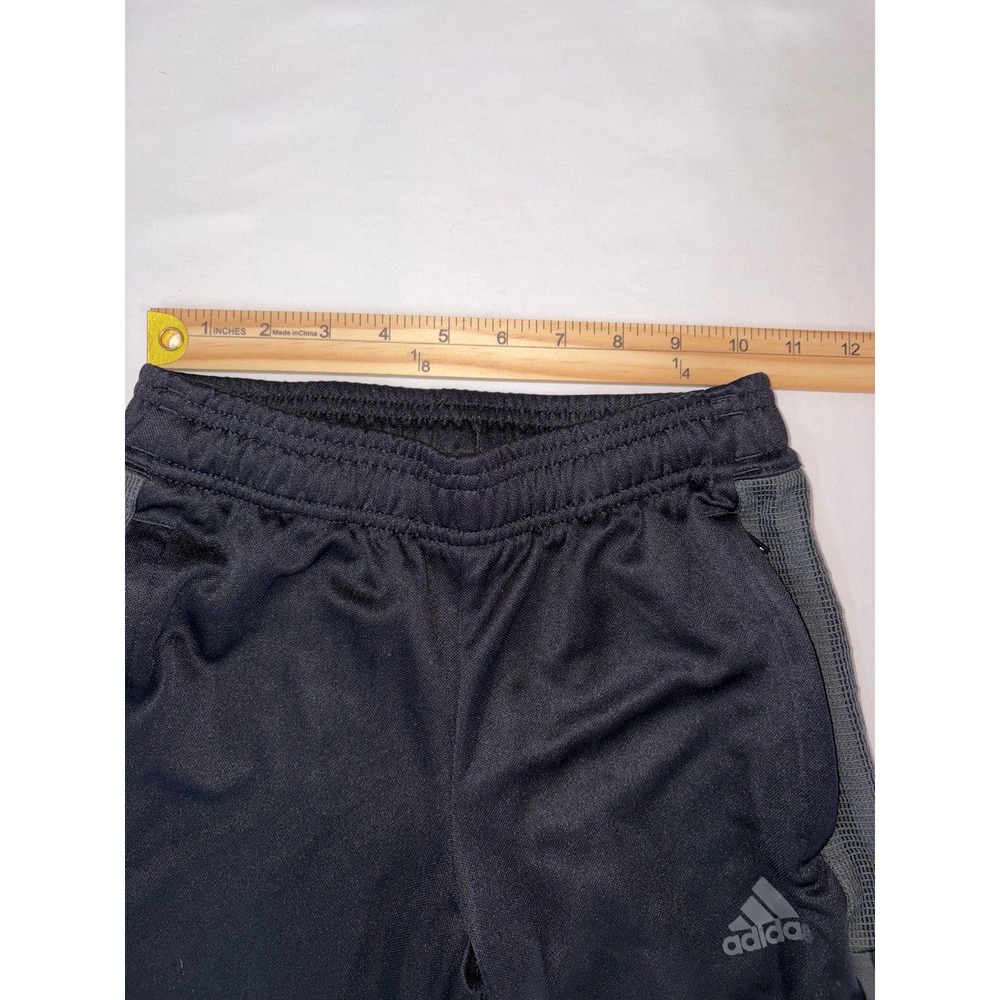 Adidas Kids Soccer Training Pants Black Grey Size S 9-10Y Joggers - Picture 5 of 9